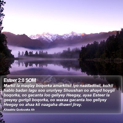 Esteer 2:8 SOM Bible Verse Image