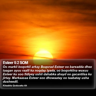 Esteer 5:2 SOM Bible Verse Image