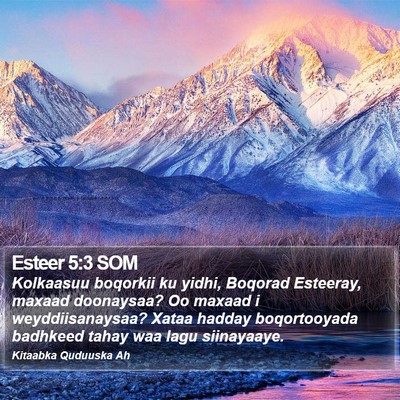 Esteer 5:3 SOM Bible Verse Image