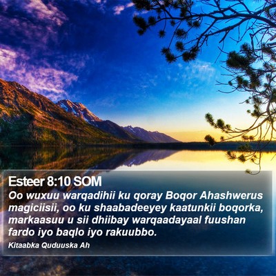 Esteer 8:10 SOM Bible Verse Image