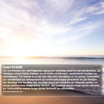 Esteer 8:9 SOM Bible Verse Image