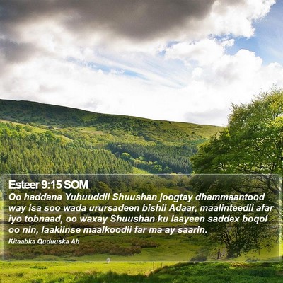 Esteer 9:15 SOM Bible Verse Image