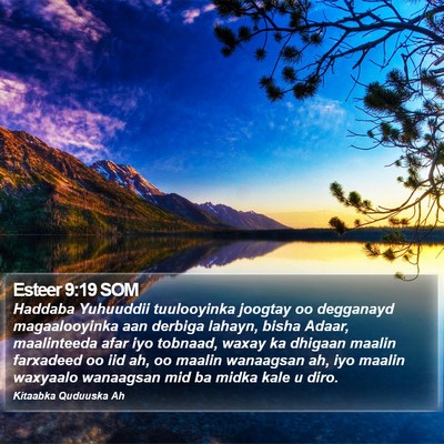 Esteer 9:19 SOM Bible Verse Image