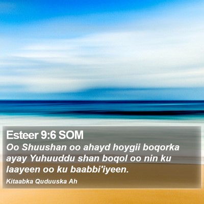 Esteer 9:6 SOM Bible Verse Image