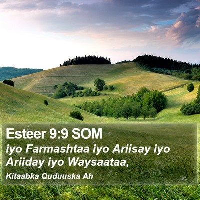 Esteer 9:9 SOM Bible Verse Image