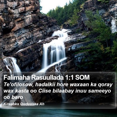 Falimaha Rasuullada 1:1 SOM Bible Verse Image