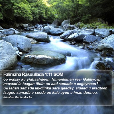 Falimaha Rasuullada 1:11 SOM Bible Verse Image