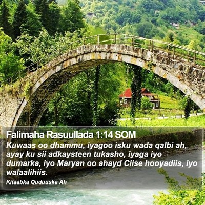 Falimaha Rasuullada 1:14 SOM Bible Verse Image