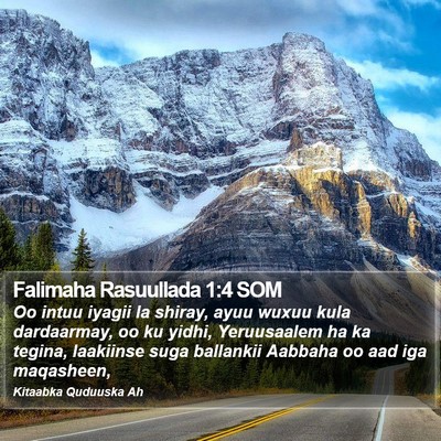 Falimaha Rasuullada 1:4 SOM Bible Verse Image