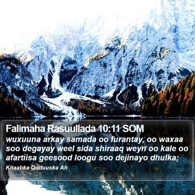 Falimaha Rasuullada 10:11 SOM Bible Verse Image