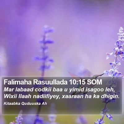 Falimaha Rasuullada 10:15 SOM Bible Verse Image
