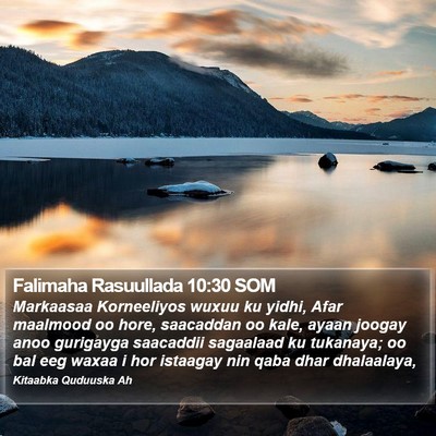 Falimaha Rasuullada 10:30 SOM Bible Verse Image