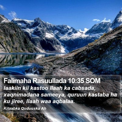 Falimaha Rasuullada 10:35 SOM Bible Verse Image