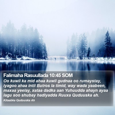 Falimaha Rasuullada 10:45 SOM Bible Verse Image