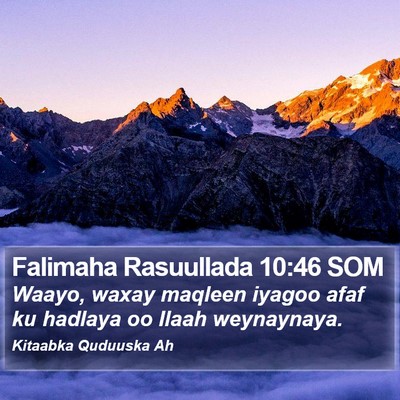 Falimaha Rasuullada 10:46 SOM Bible Verse Image
