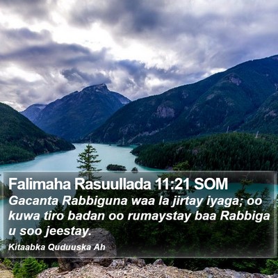 Falimaha Rasuullada 11:21 SOM Bible Verse Image
