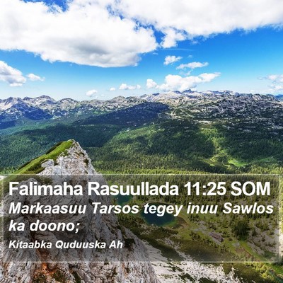 Falimaha Rasuullada 11:25 SOM Bible Verse Image