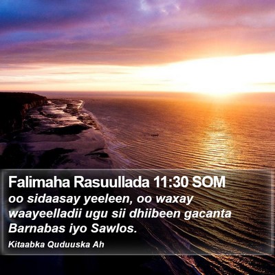 Falimaha Rasuullada 11:30 SOM Bible Verse Image