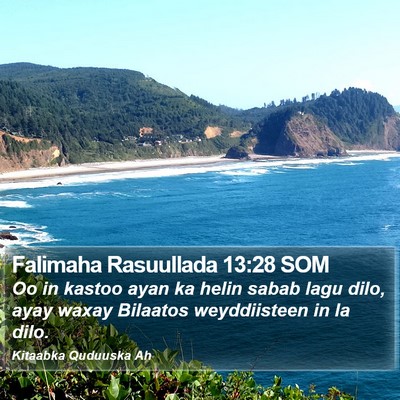 Falimaha Rasuullada 13:28 SOM Bible Verse Image