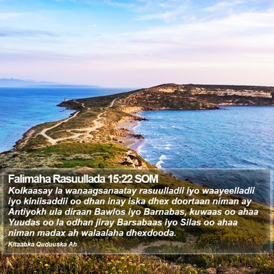 Falimaha Rasuullada 15:22 SOM Bible Verse Image