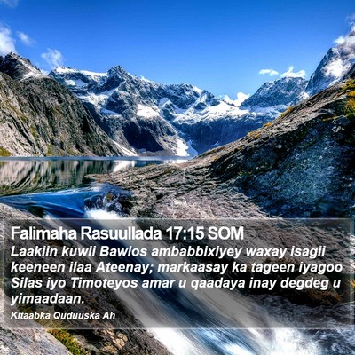 Falimaha Rasuullada 17:15 SOM Bible Verse Image