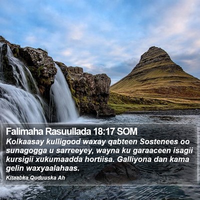 Falimaha Rasuullada 18:17 SOM Bible Verse Image