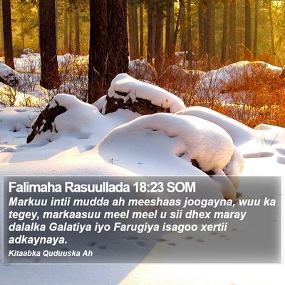 Falimaha Rasuullada 18:23 SOM Bible Verse Image