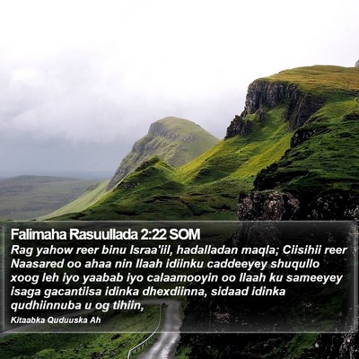 Falimaha Rasuullada 2:22 SOM Bible Verse Image