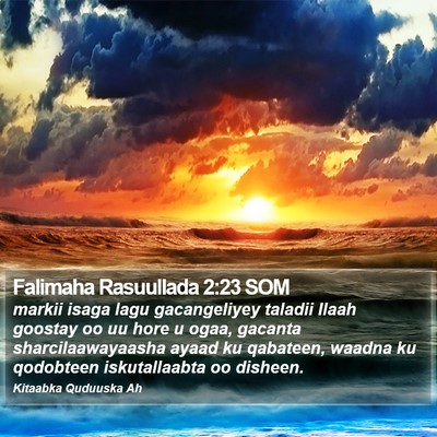 Falimaha Rasuullada 2:23 SOM Bible Verse Image