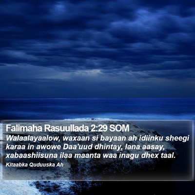 Falimaha Rasuullada 2:29 SOM Bible Verse Image