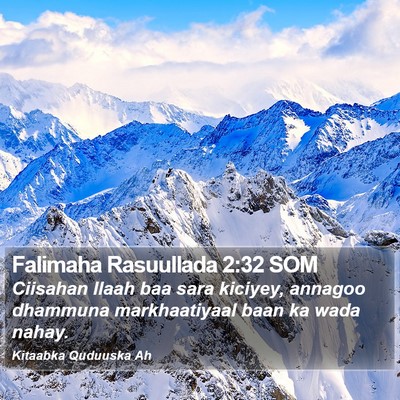Falimaha Rasuullada 2:32 SOM Bible Verse Image