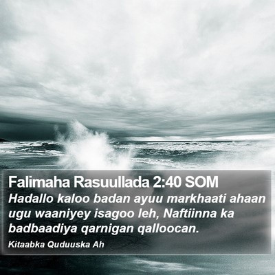 Falimaha Rasuullada 2:40 SOM Bible Verse Image