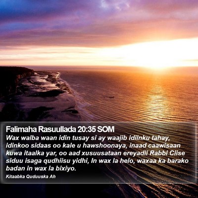 Falimaha Rasuullada 20:35 SOM Bible Verse Image