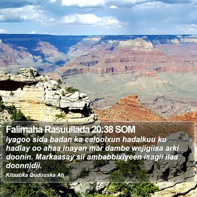 Falimaha Rasuullada 20:38 SOM Bible Verse Image
