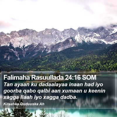 Falimaha Rasuullada 24:16 SOM Bible Verse Image