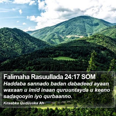Falimaha Rasuullada 24:17 SOM Bible Verse Image