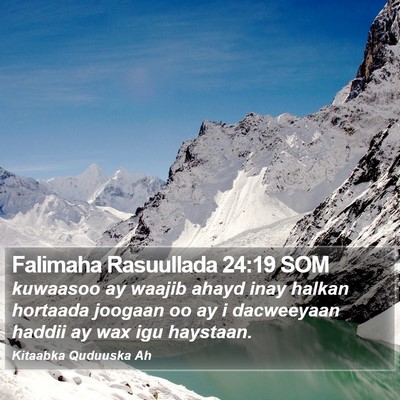 Falimaha Rasuullada 24:19 SOM Bible Verse Image