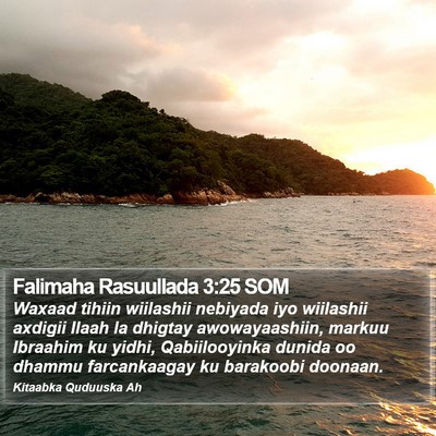 Falimaha Rasuullada 3:25 SOM Bible Verse Image