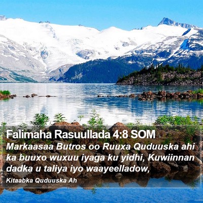 Falimaha Rasuullada 4:8 SOM Bible Verse Image