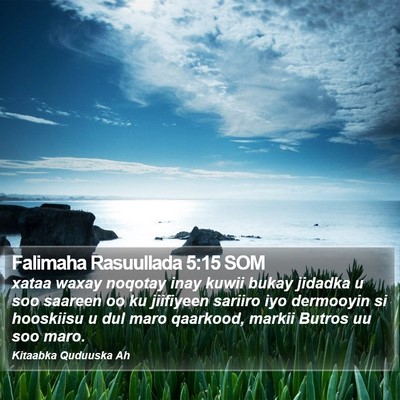 Falimaha Rasuullada 5:15 SOM Bible Verse Image