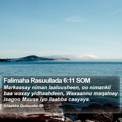 Falimaha Rasuullada 6:11 SOM Bible Verse Image