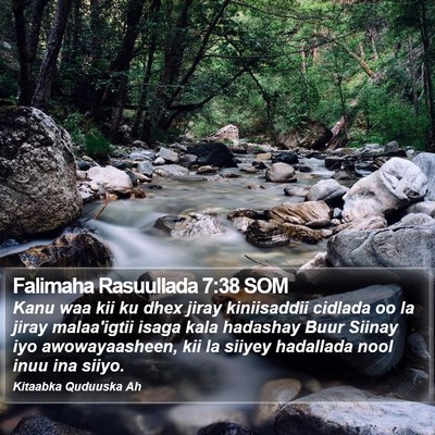 Falimaha Rasuullada 7:38 SOM Bible Verse Image