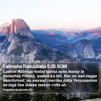 Falimaha Rasuullada 8:26 SOM Bible Verse Image