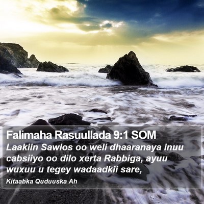 Falimaha Rasuullada 9:1 SOM Bible Verse Image