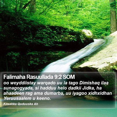 Falimaha Rasuullada 9:2 SOM Bible Verse Image