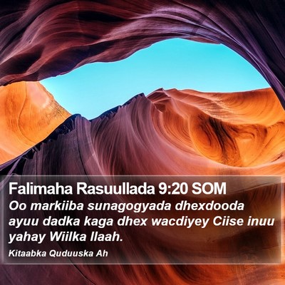 Falimaha Rasuullada 9:20 SOM Bible Verse Image