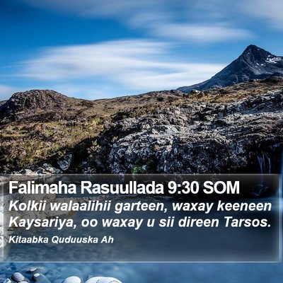 Falimaha Rasuullada 9:30 SOM Bible Verse Image
