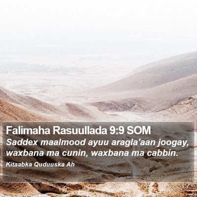 Falimaha Rasuullada 9:9 SOM Bible Verse Image