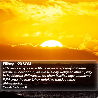Filiboy 1:20 SOM Bible Verse Image