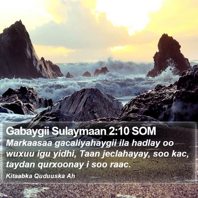 Gabaygii Sulaymaan 2:10 SOM Bible Verse Image